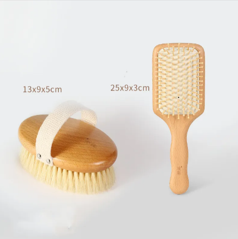 Wooden Bristle Bath Brush