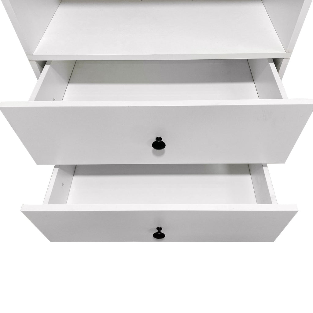 B4 Modular Bathroom Closet Shelving System – Wood Wall‑Mounted