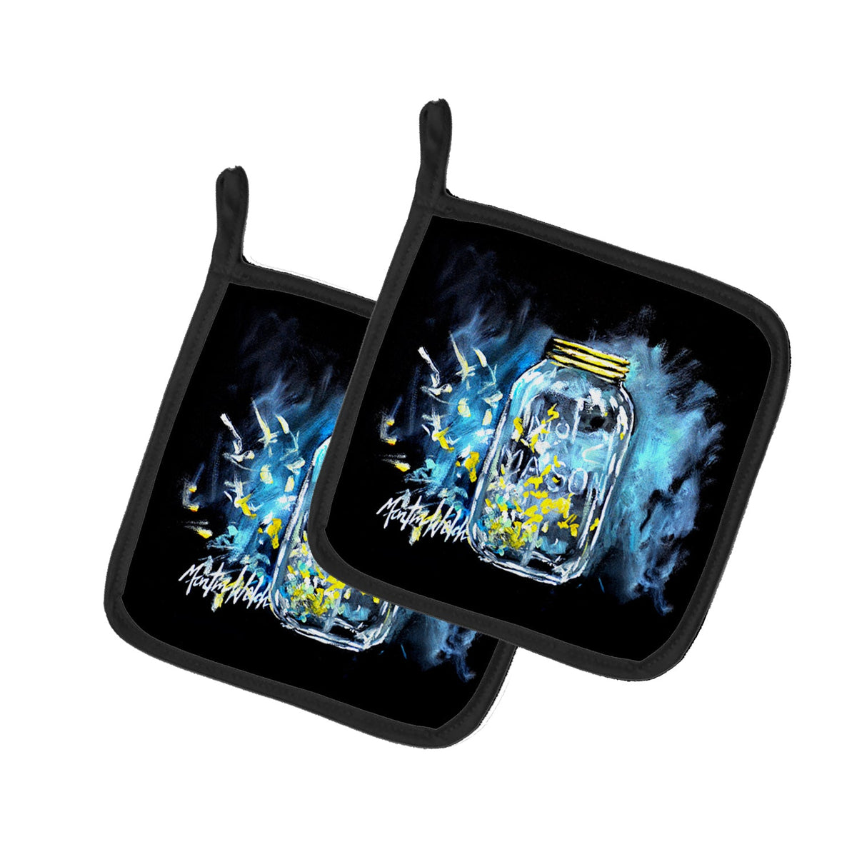 Lightning Bugs Pair of Pot Holders