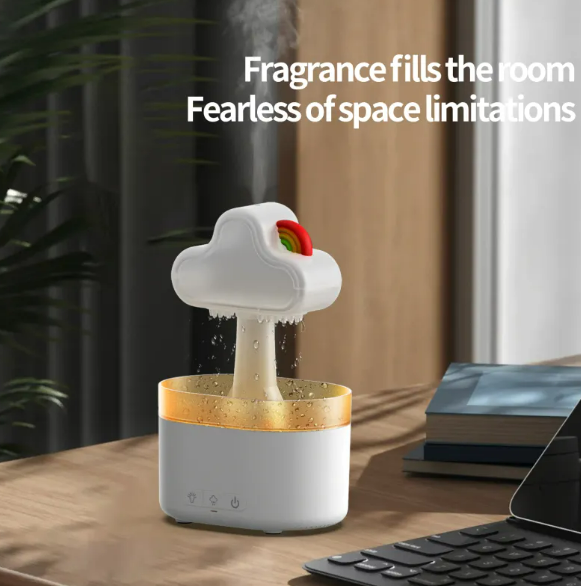 Rainbow Rain Cloud Ultrasonic Humidifier with LED Light