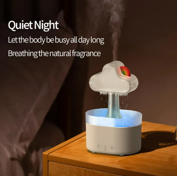 Rainbow Rain Cloud Ultrasonic Humidifier with LED Light
