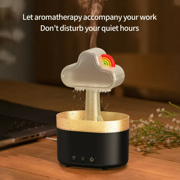 Rainbow Rain Cloud Ultrasonic Humidifier with LED Light