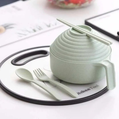 Instant Noodle Tableware Set - 5 - piece Modern Bowl &amp; Utensil Kit