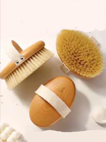 Wooden Bristle Bath Brush