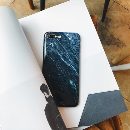 Creative Deep Blue Marble Phone Case with Starry Sky