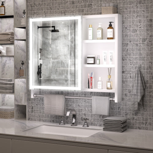 Modern 32x28 " LED Bathroom Medicine Cabinet with mirror