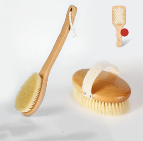 Wooden Bristle Bath Brush