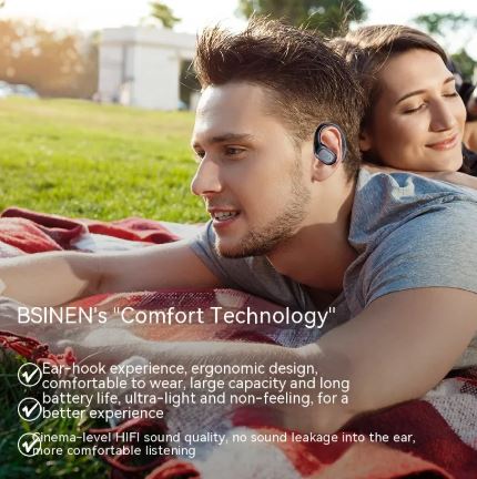 Smart Noise Reduction Wireless Bluetooth Headset