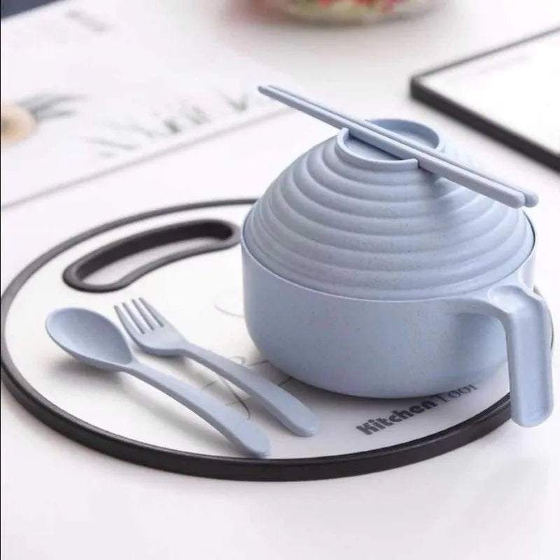 Instant Noodle Tableware Set - 5 - piece Modern Bowl & Utensil Kit