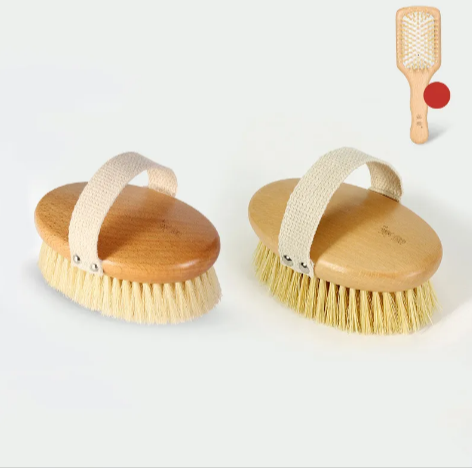 Wooden Bristle Bath Brush