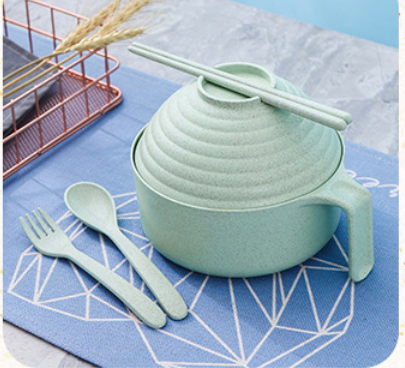 Instant Noodle Tableware Set - 5 - piece Modern Bowl & Utensil Kit